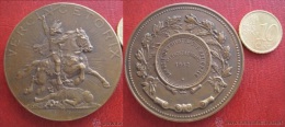 Medaille , Expositon Philatelique National Clermont Ferrand 1932, Vercingetorix , A. Bartholdi - Professionnels / De Société
