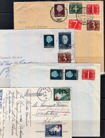 C0235 NETHERLANDS, 4 @ 1950s Covers - Storia Postale