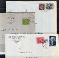 C0236 PORTUGAL, 3 @ 1950s Covers - Covers & Documents