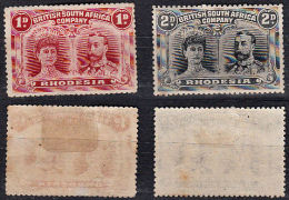 O0001 BRITISH SOUTH AFRICA 1910, P14 1d & 2d,  Mounted Mint - Other & Unclassified