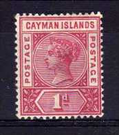 Cayman Islands - 1900 - 1d Definitive (Pale Carmine) - MH - Cayman (Isole)