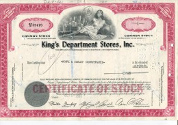 KINGS DEPARTMENT STORES  INC USA - J - L