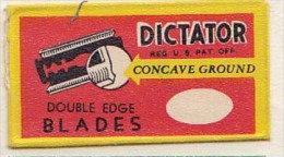 RAZOR BLADE RASIERKLINGE DICTATOR  CONCAVE GROUND DOUBLE EDGES BLADES Nicht Ohne Rasierer Gefüllt - Lames De Rasoir