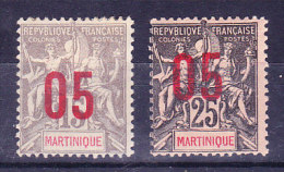 MARTINIQUE N°78 Et 79  Neufs Charniere - Unused Stamps