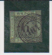 Baden Scott # 3 Used 1852 Catalogue $45.00 - Oblitérés