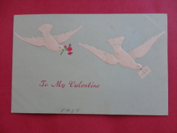 Holidays & Celebrations > Valentine's Day  Embosed  Doves  Not Mailed   Ref 1008 - Valentinstag