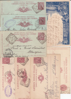 ITALIE - 1889/1903 - UMBERTO I° - 8 CARTES ENTIER POSTAL DATES DIFFERENTES - Entero Postal