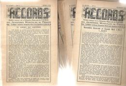 15 Bulletins Mensuels "Accords" De La Délégation Régionale De Poitiers Des Jeunesses Musicales De France 1947-1955 - Musique