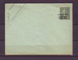 FRANCE. LETTRE. ENTIER POSTAL. ENVELOPPE. SEMEUSE. TAXE REDUITE - Enveloppes Types Et TSC (avant 1995)