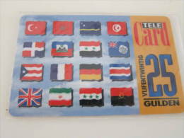 Prepaid Phonecard,national Flag,used - [3] Sim Cards, Prepaid & Refills