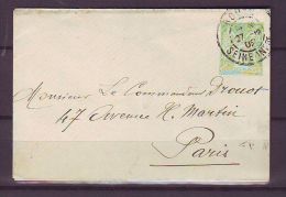 FRANCE. LETTRE. ENTIER POSTAL. ENVELOPPE.ROUEN. SEINE. DROUOT. PARIS - Standard- Und TSC-Briefe (vor 1995)