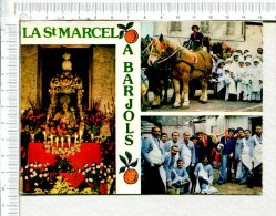 BARJOLS  -  La Fête De  St MARCEL -  3 Vues  : Le Boeuf - Le Boeuf Sur Le Char - Le Boucher Et Le Boeuf à L Abattoir - Barjols