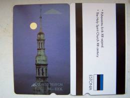 Alcatel Magnetic The Holy Spirit CHURCH Carte From Estonie Estland Phone Card 1995 Tirage 23.800 - Estonie