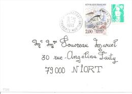 N°Y&T 2785  ROCHEFORT       Vers   NIORT Le     25 FEVRIER 1993 - Cartas & Documentos