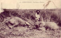 Congo      Une Chasse A L'éléphant - Congo Francese