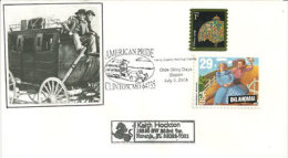 USA. American Pride (Olde Glory Days) Far West Diligence, Clinton, Missouri. Enveloppe Souvenir - Diligences