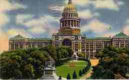 CPSM STATE CAPITOL AUSTIN TEXAS 1950 - Austin