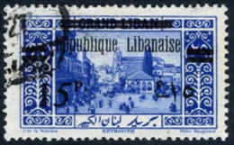 Franch Grand Lebanon #84a (Type II) Used Overprinted On Provisional Issue From 1927 - Gebraucht