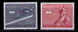 YUGOSLAVIA 1976 - OLIMPIADA DE INNSBRUCK - YVERT Nº 1519-1520 - Neufs