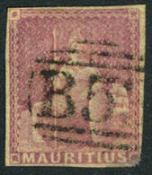 Mauritius #11 Used (9p) Magenta 'Britannia' From 1859 - Mauricio (...-1967)