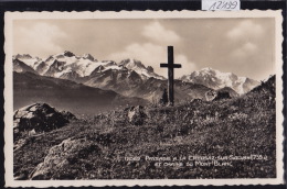 La Creusaz Sur Salvan (1755 M.) : Paysage Avec Croix - Ca 1944 (12´199) - Salvan