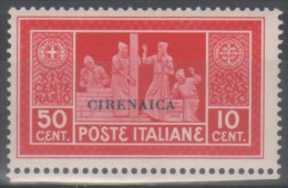 Cirenaica 1929 - Montecassino C. 50+10  **   (g4220) - Cirenaica