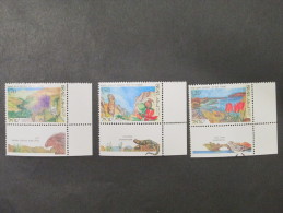 ISRAEL 1993 NATURE RESERVES MINT TAB  STAMPS - Unused Stamps (with Tabs)