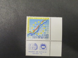 ISRAEL 1992 PHILATELY DAY MINT TAB  STAMPS - Unused Stamps (with Tabs)