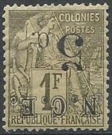 NOUVELLE-CALEDONIE - 5 C. Sur 1 F. Neuf Surcharge II Renversée - Imperforates, Proofs & Errors