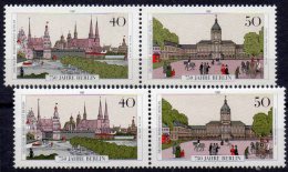 PF Im Zusammendruck Stadtbilder 750 Jahre Berlin W10 772/3 + 772/3 I ** 47€ M/s Error On The Stamp Se-tenant Of Germany - Se-Tenant