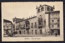 BURGOS, CASA DEL CORDÓN, POSTAL CIRCULADA EN 1940 - Burgos