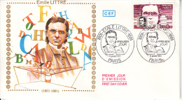 FRANCE - FDC - 1984 - EMILE LITTRE - TIMBRE N°2328 - 1980-1989