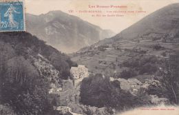 Cp , 64 , EAUX-BONNES , Vue Générale Vers Laruns Et Pic De Saint-Mont - Laruns