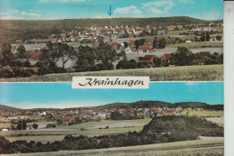 3063 OBERNKIRCHEN - KRAINHAGEN, Ortsansichten, Handcoloriert 1971 - Schaumburg