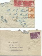 1957 Christmas 1 Cover With Each Value Poorly Opened And Rough Condition. - Briefe U. Dokumente