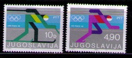 YUGOSLAVIA 1980 - JUEGOS OLIMPICOS DE LAKE PLACID- YVERT Nº  1704-1705 - Hiver 1980: Lake Placid