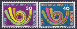 LIECHTENSTEIN - Michel - 1973 - Nr 579/80 - Gest/Obl/Us - Oblitérés