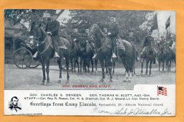 Greetings From Camp Lincoln Springfield  IL 1908 Postcard - Springfield – Illinois