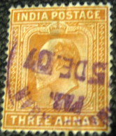 India 1902 King Edward VII 3a - Used - 1902-11 Koning Edward VII