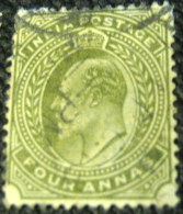 India 1902 King Edward VII 4a - Used - 1902-11 Roi Edouard VII