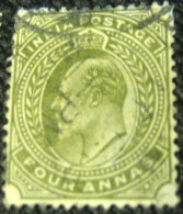 India 1902 King Edward VII 4a - Used - 1902-11 King Edward VII