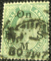 India 1906 King Edward VII 0.5a Service - Used - 1902-11  Edward VII