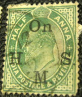 India 1906 King Edward VII 0.5a Service - Used - 1902-11  Edward VII