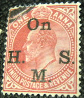 India 1906 King Edward VII 1a Service - Used - 1902-11 Roi Edouard VII