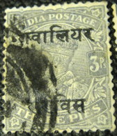 Gwalior 1911 King George V 3p - Used - Gwalior