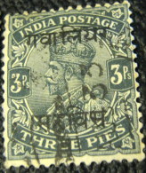 Gwalior 1911 King George V 3p - Used - Gwalior