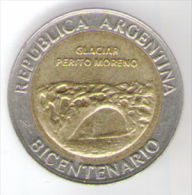 ARGENTINA 1 PESO 2010 BICENTENARIO GLACIAR PERITO MORENO - Argentine