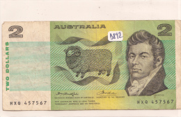 Billets - B892 - Australie    - Billet 2 Dollars ( Type, Nature, Valeur, état... Voir 2scans) - Sonstige & Ohne Zuordnung