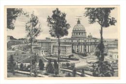 I333 Roma - Palazzi Vaticani E San Pietro Visti Dal Giardino / Viaggiata 1935 - San Pietro