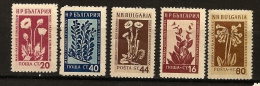 Bulgarie Bulgaria 1953 N° 776 / 81 - 778 ** Fleurs, Santé, Plantes Médicinales, Gentiane, Pavot, Opium, Tabac, Drogue - Cartas & Documentos